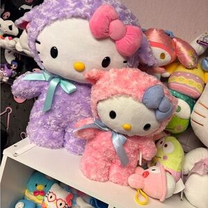 Pink Lamb Hello Kitty Side Stepper & Purple Lamb Hello Kitty Door Greeter